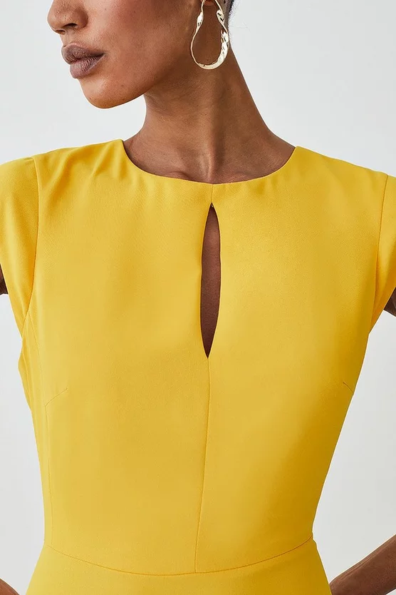 Flash Sale ๐งจ Karen Millen Soft Tailored Key Hole Cap Sleeve High Low Midi ๐ Dress โ 7 Flash Sale ๐งจ Karen Millen Soft Tailored Key Hole Cap Sleeve High Low Midi ๐ Dress โ - Image 5