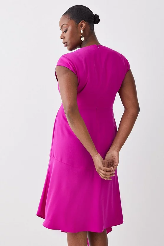 Coupon ๐ Karen Millen Plus Size Soft Tailored Key Hole Cap Sleeve High Low ๐ Dress ๐ 5 Coupon ๐ Karen Millen Plus Size Soft Tailored Key Hole Cap Sleeve High Low ๐ Dress ๐ - Image 3