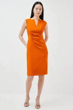 New โ Karen Millen Compact Stretch Envelope Neck Pencil Midi ๐ Dress ๐ 21 New โ Karen Millen Compact Stretch Envelope Neck Pencil Midi ๐ Dress ๐ -OCCASION DRESSES Sale2023 womens black compact stretch envelope neck pencil midi dress 2