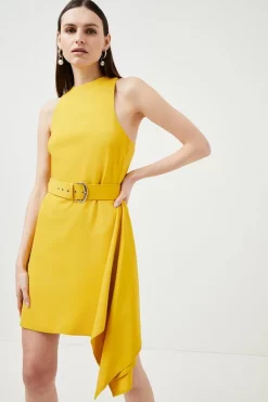 Promo ๐ Karen Millen Compact Viscose Asymmetric Drape Mini ๐ Dress ๐ฏ 13 Promo ๐ Karen Millen Compact Viscose Asymmetric Drape Mini ๐ Dress ๐ฏ -OCCASION DRESSES Sale2023 womens black compact viscose asymmetric drape mini dress