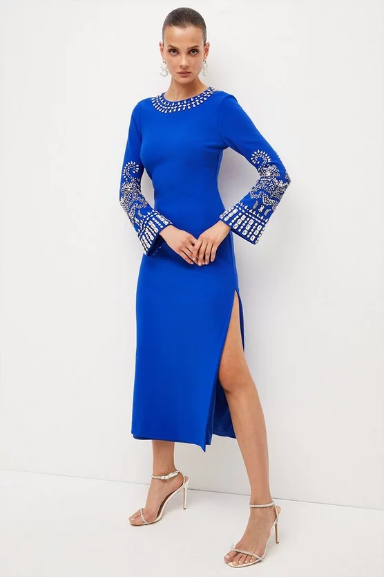 Budget β Karen Millen Embellished Detail Figure Form Crepe Midaxi π Dress π― 10 Budget β Karen Millen Embellished Detail Figure Form Crepe Midaxi π Dress π― - Image 10