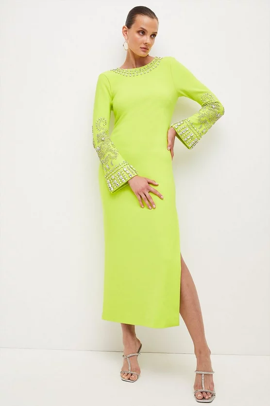 Budget β Karen Millen Embellished Detail Figure Form Crepe Midaxi π Dress π― 11 Budget β Karen Millen Embellished Detail Figure Form Crepe Midaxi π Dress π― - Image 11
