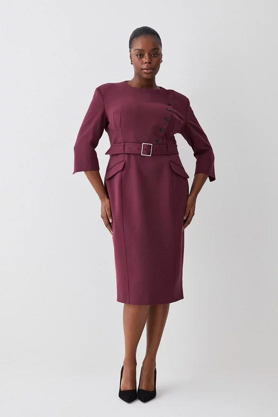 Promo โ Karen Millen Plus Size Structured Crepe Strong Shoulder Midi ๐ Dress ๐งจ 9 Promo โ Karen Millen Plus Size Structured Crepe Strong Shoulder Midi ๐ Dress ๐งจ - Image 7