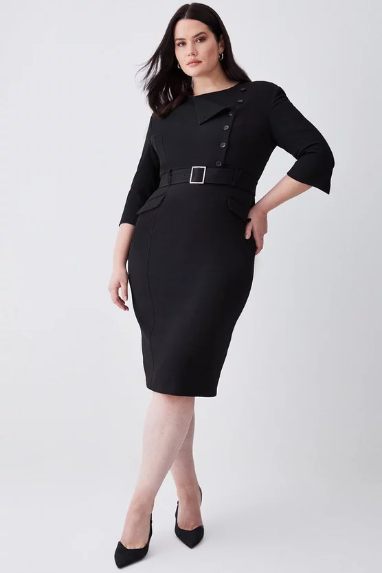 Promo โ Karen Millen Plus Size Structured Crepe Strong Shoulder Midi ๐ Dress ๐งจ 8 Promo โ Karen Millen Plus Size Structured Crepe Strong Shoulder Midi ๐ Dress ๐งจ - Image 6