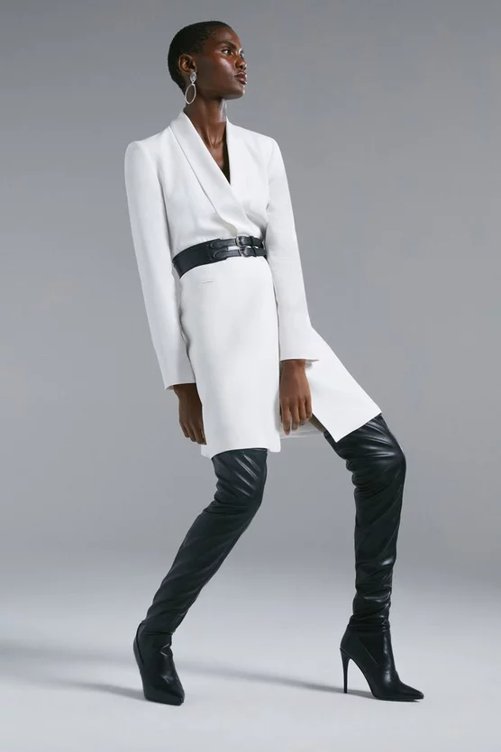 Budget ๐งจ Karen Millen Tuxedo Wrap Mini ๐ Dress ๐ 6 Budget ๐งจ Karen Millen Tuxedo Wrap Mini ๐ Dress ๐ - Image 5