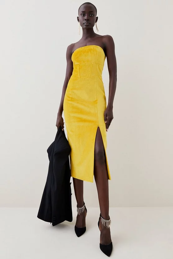 Coupon 🤩 Karen Millen Velvet Corset Bodice Bandeau Midi 👗 Dress 🎁 8 Coupon 🤩 Karen Millen Velvet Corset Bodice Bandeau Midi 👗 Dress 🎁 - Image 6