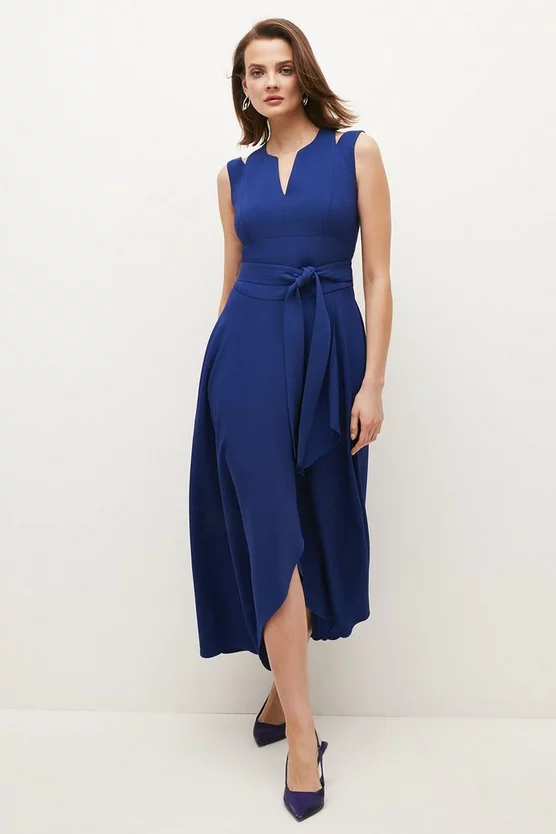 Coupon 🥰 Karen Millen Compact Stretch Viscose Waterfall Midi 👗 Dress 🔔 8 Coupon 🥰 Karen Millen Compact Stretch Viscose Waterfall Midi 👗 Dress 🔔 - Image 6