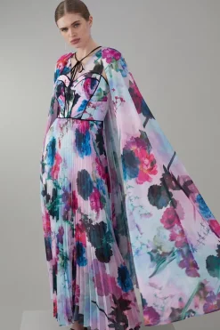 Top 10 ⌛ Karen Millen Floral Pleat Corset Cape Woven Maxi 👗 Dress 🥰 17 Top 10 ⌛ Karen Millen Floral Pleat Corset Cape Woven Maxi 👗 Dress 🥰 -OCCASION DRESSES Sale2023 womens floral floral pleat corset cape woven maxi dress