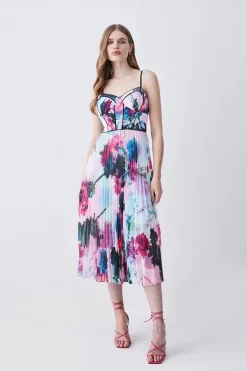 Wholesale ๐ฅฐ Karen Millen Floral Pleat Corset Detail Woven Strappy Midi ๐ Dress ๐ 11 Wholesale ๐ฅฐ Karen Millen Floral Pleat Corset Detail Woven Strappy Midi ๐ Dress ๐ -OCCASION DRESSES Sale2023 womens floral floral pleat corset detail woven strappy midi dress