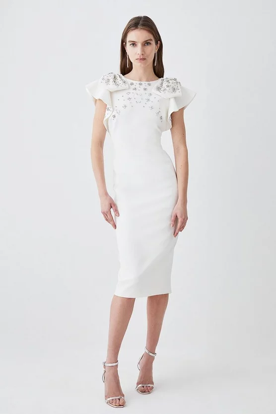 Budget ๐ฏ Karen Millen Embellished Stretch Woven Midi ๐ Dress โ๏ธ 8 Budget ๐ฏ Karen Millen Embellished Stretch Woven Midi ๐ Dress โ๏ธ - Image 6