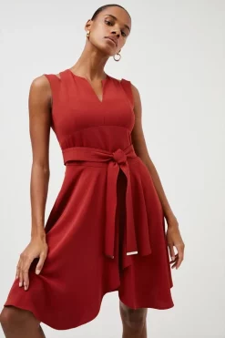 Flash Sale 🔥 Karen Millen Soft Tailored Short Waterfall Mini 👗 Dress ✔️ -OCCASION DRESSES Sale2023 womens ivory soft tailored short waterfall mini dress 9