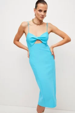 Best reviews of ✔️ Karen Millen Figure Form Twist Front Strappy Midi 👗 Dress ⭐ -OCCASION DRESSES Sale2023 womens lime figure form twist front strappy midi dress 1