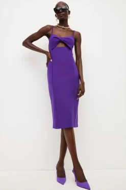 Best reviews of ✔️ Karen Millen Figure Form Twist Front Strappy Midi 👗 Dress ⭐ -OCCASION DRESSES Sale2023 womens lime figure form twist front strappy midi dress