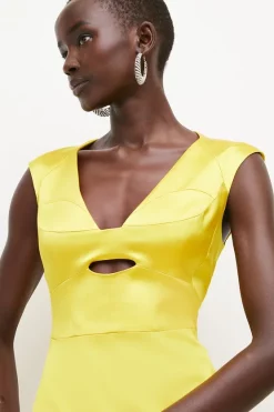 Cheap 🎉 Karen Millen Italian Satin Structured Pencil Midi 👗 Dress ✨ 13 Cheap 🎉 Karen Millen Italian Satin Structured Pencil Midi 👗 Dress ✨ -OCCASION DRESSES Sale2023 womens lime italian satin structured pencil midi dress 1