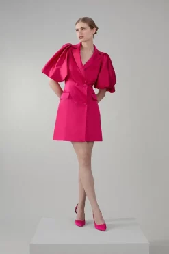 Best Sale 💯 Karen Millen Italian Structured Satin Statement Sleeve Double Breasted Mini 👗 Dress 🎉 15 Best Sale 💯 Karen Millen Italian Structured Satin Statement Sleeve Double Breasted Mini 👗 Dress 🎉 -OCCASION DRESSES Sale2023 womens magenta italian structured satin statement sleeve double breasted mini dress 1