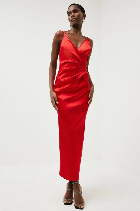 Wholesale ๐ Karen Millen Italian Structured Satin Strappy Maxi ๐ Dress ๐ 9 Wholesale ๐ Karen Millen Italian Structured Satin Strappy Maxi ๐ Dress ๐ - Image 7