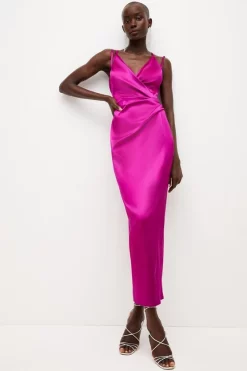 Wholesale ๐ Karen Millen Italian Structured Satin Strappy Maxi ๐ Dress ๐ 20 Wholesale ๐ Karen Millen Italian Structured Satin Strappy Maxi ๐ Dress ๐ -OCCASION DRESSES Sale2023 womens red italian structured satin strappy maxi dress 3