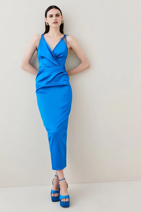 Wholesale ๐ Karen Millen Italian Structured Satin Strappy Maxi ๐ Dress ๐ 12 Wholesale ๐ Karen Millen Italian Structured Satin Strappy Maxi ๐ Dress ๐ - Image 10